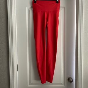 Old Navy active leggings high waist medium tall red new but tag removed.